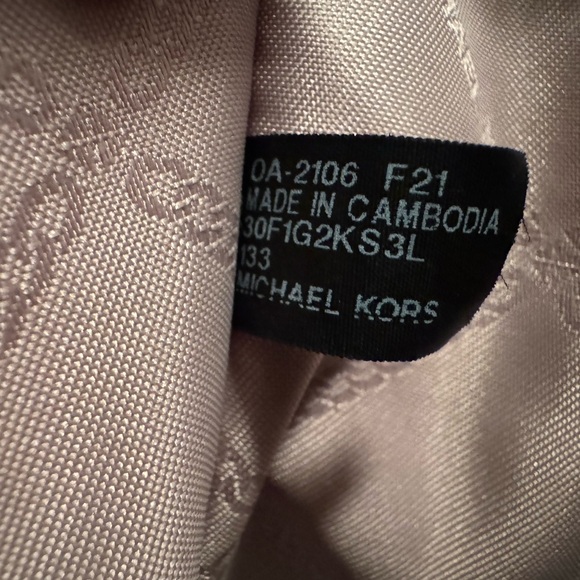 Michael Kors Blush Nude Pink Leather Tote Shoulder Bag - Picture 15 of 16